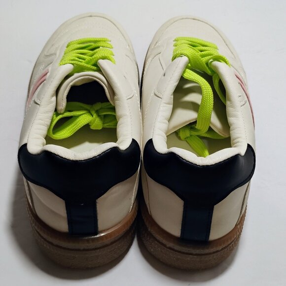 NEW Nicole Miller Sneakers Skate Shoes Women 10M White Pink Retro - Picture 3 of 9